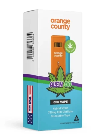 Alien OG – 750mg CBD Terpene Disposable Vape | Earthy, Calming & UK Legal