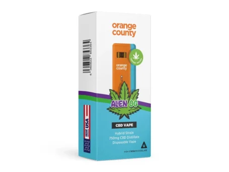 Alien OG – 750mg CBD Terpene Disposable Vape | Earthy, Calming & UK Legal