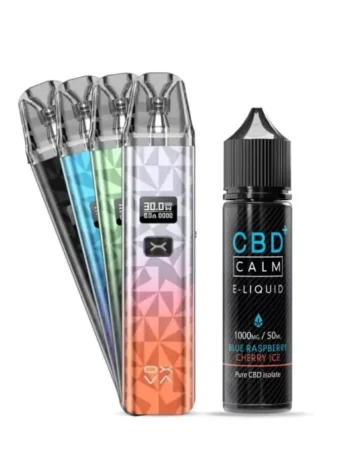 Flavoured CBD Vape Pack with OXVA Xlim | UK Legal CBD E-Liquid Starter Kit