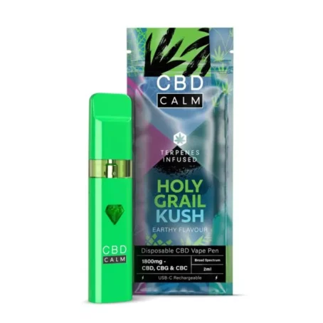 Holy Grail Kush CBD Terpenes 1800mg | High Strength Disposable Vape UK