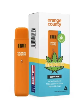 Lemonade – 750mg CBD Terpene Disposable Vape | Orange County CBD (UK Legal)