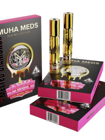 Muha Meds 1000mg Melted Diamonds Cartridges (Mixed Flavors)