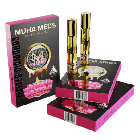 Muha Meds 1000mg Melted Diamonds Cartridges (Mixed Flavors)