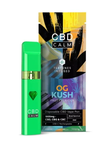 O.G Kush CBD Terpenes 1800mg | High Strength Disposable Vape UK