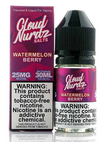 cloud nurdz watermelon berry salt nic