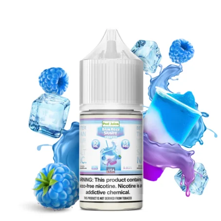 pod juice blue razz slushy - Image 2