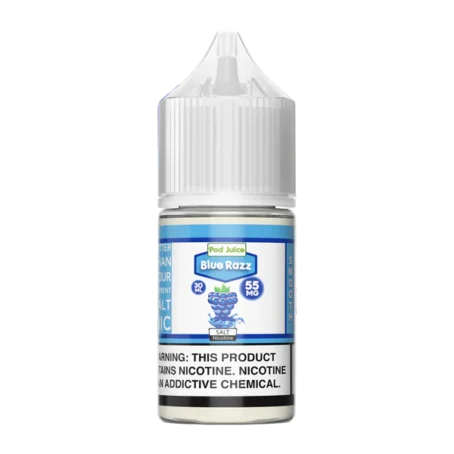 pod juice blue razz slushy